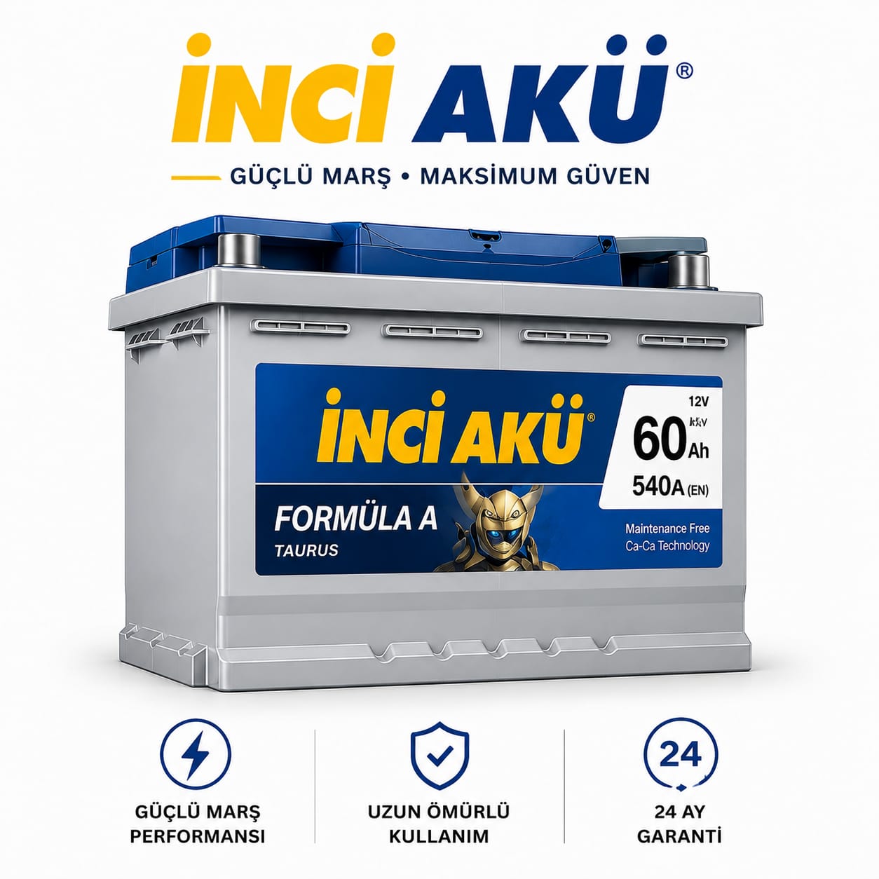 İnci Akü — güçlü marş, maksimum güven